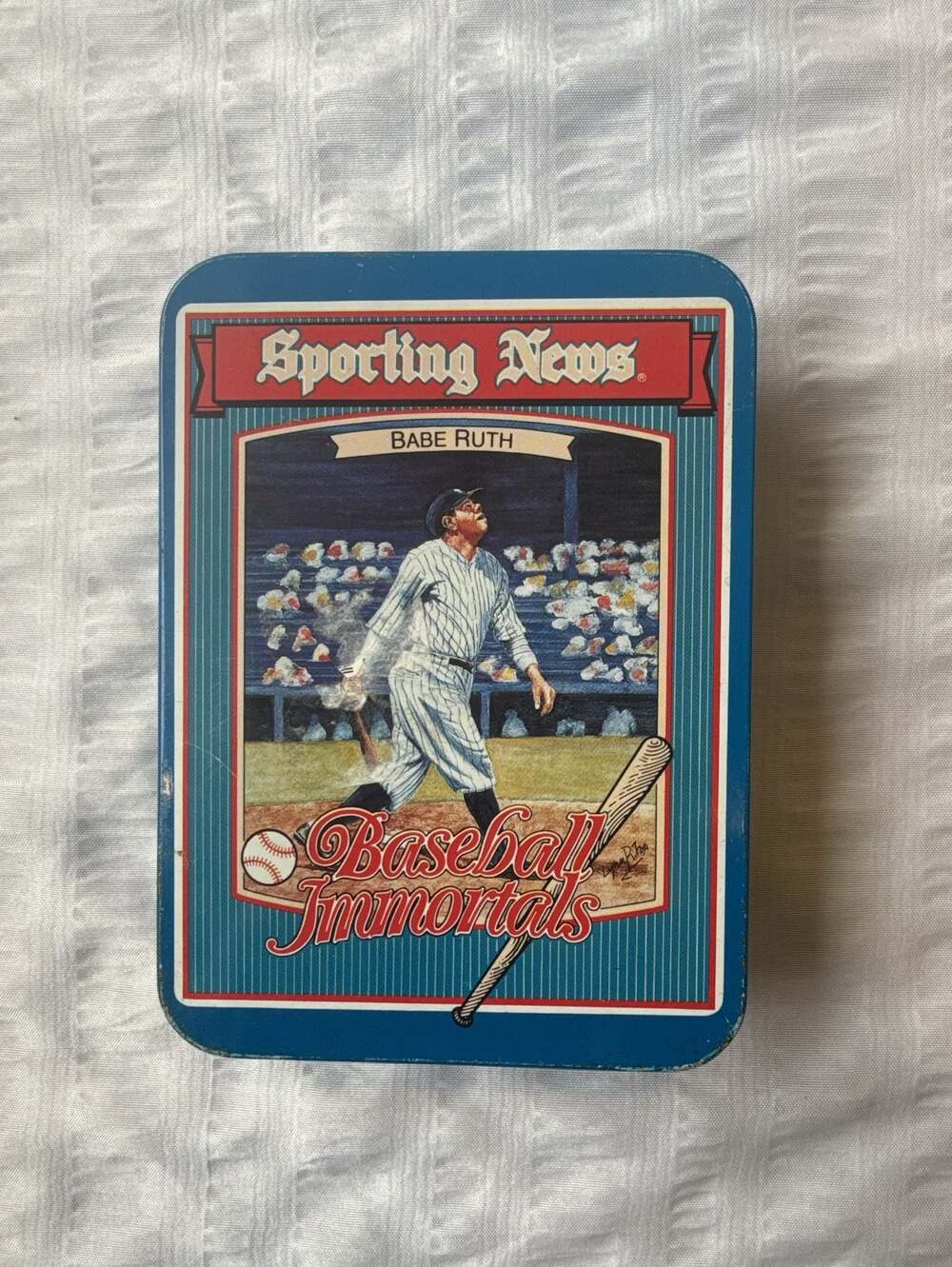 1988 The Heirloom Tradition Sporting News Baseball Immortals Babe Ruth Tin